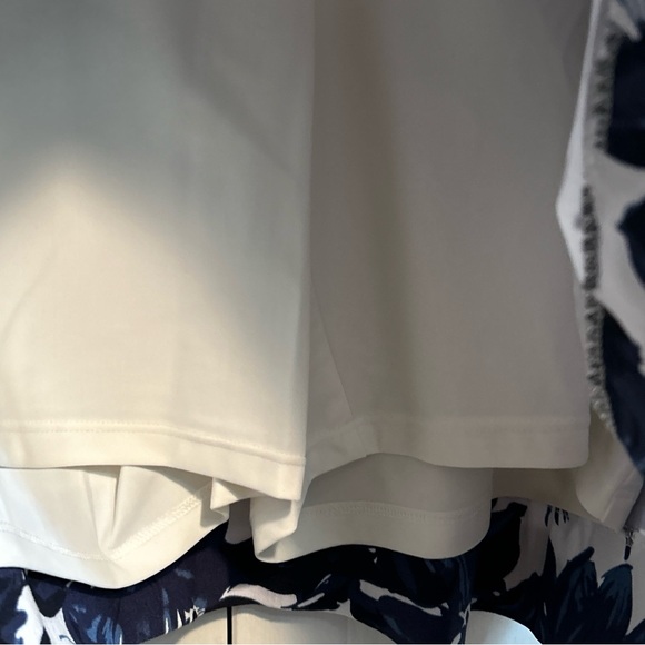 S.C.&CO. Floral Pull-On Tummy Control Active Skort Size XXL Blue White - Picture 6 of 12